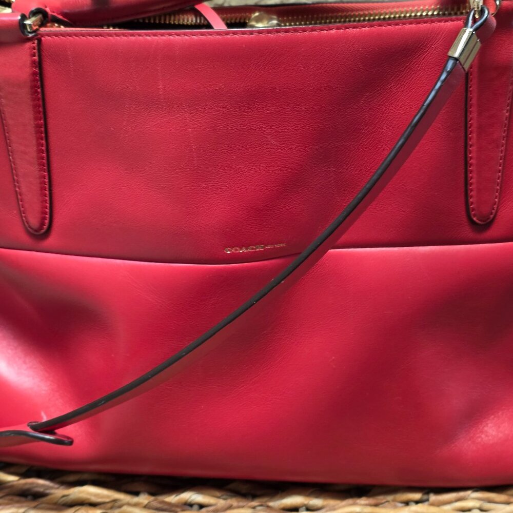 Coach- Handbag-Red Crossbody